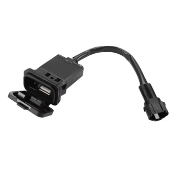 1 Ks Motocykl USB Power Nabíjecí Rozhraní Socket Impulsní Nabíjení Port Černého Plastu Pro CFMOTO 450SR SR450 800NK 800 NK