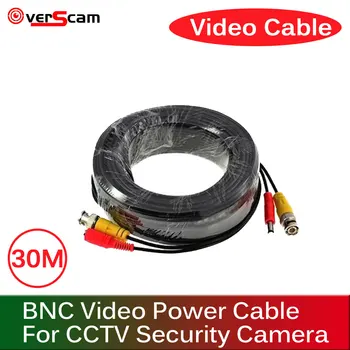 100 FT Cctv Kabel 30m BNC Video Napájecí Koaxiální Kabel Bnc Video Výstup Kabel Pro Cctv Bezpečnostní Kamery