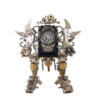 1000ks+ 3D DIY kit, hodinky, z obecných kovů stavební blok šroub montážní mecha robot Taurus kreativní dárek dekorace model