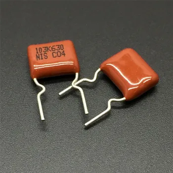 10ks/100ks NISSEI CBB kondenzátor MMXF 630V 103 K 10% 0.01 uF 10nF Rozteč=7,5 mm Metalizované polyesterového filmu kondenzátor