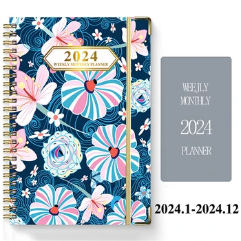1ks Týdenní Plánovač Office Planner anglický Kalendář pro Správu Času Notebook Office Agenda Organizer