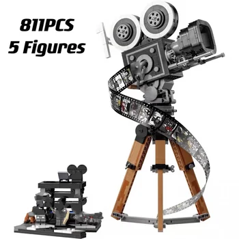 43230 811PCS Hold Fotoaparát Model Stavebních Bloků, Cihel Filmový Pás 20 Slavných Filmů Kreativní Hračky Pro Dospělé Dítě Vánoční Dárek