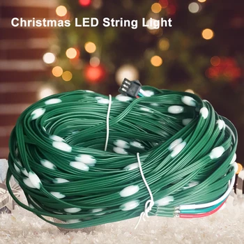 5-25M Vánoční Světla Sen Barevné LED String Osvětlení Adresovatelné WS2812B Individuálně RGBIC LED Modul 5V Venkovní Vodotěsné