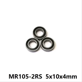 500pcs/lot MR105RS MR105-2RS MR105 RS 2RS 5x10x4 mm Gumové uzavřené hluboké drážky Kuličková Ložiska Miniaturní 5*10*4mm