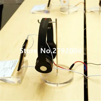 5kusů/lot maloobchodní prodejny stolní akryl displej pro sluchátka jeden akrylové sluchátka držák