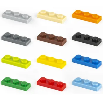 80ks Hromadné Bloky Stavební Cihly Tenké 1X3 Vzdělávací Asambláž Stavební Hračky pro Děti, Velikost Kompatibilní S 3623