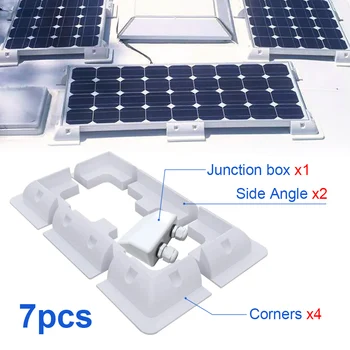 ABS Fotovoltaické Drátu Svorky RV Horní Střechu Solární Panel Montážní Upevňovací Držák Drátu Kit Box pro Karavany, Karavan, Loď, Jachta