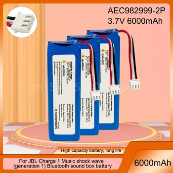 AEC982999-2P 3.7 V 6000mAh Dobíjecí Lithiová Baterie Pro JBL Charge 1 Charge1 Bezdrátový Bluetooth Reproduktor Baterie