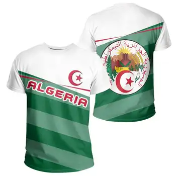 ALŽÍRSKO Mužů T Košile, Vlastní Rugby Festival Tričko arabské Algerie Vlajka Tisk Textu francouzské Alžírsko Jersey Děti Tee Kid100-6XL