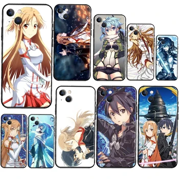 Anime Sword Art Online SAO Pouzdro Pro iPhone 13 Pro Max XS X XR 7 8 Plus SE roku 2020 Kryt Pro iPhone 11 14 12 Pro Max Mini