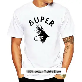 Camiseta de pesca con mosca para hombre, ropa de pesca con supermosca, nueva