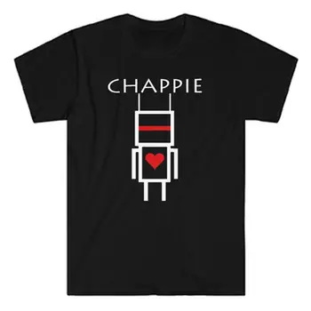 Chappie Film Logo Die Antwoord Pánské Černé Tričko Velikosti S až 5XL