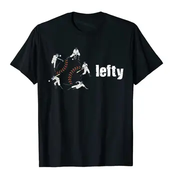 Cool Baseball Tričko Lefty Vtipné Přehrávač Dárek PersonalizedUnique Tričko Značkové Bavlněné Boy T Košile Harajuku Camisas
