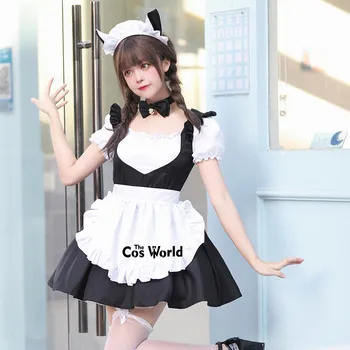 Dvě Barvy, S-5XL Japonská Lolita Kočka Služebná Restaurace, Pokojská Zástěra Šaty Jednotné Oblečení Anime Cosplay Kostým