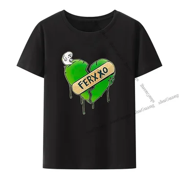 Feid Ferxxo 90. let Rapper Tištěné T-shirt Muži Oblečení Topy Ženy Oblečení Krátký rukáv O-neck Casual Móda Bavlna Grafické T Košile