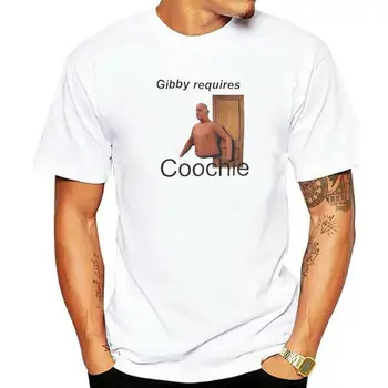 Gibby Vyžaduje Coochie Tričko Pánské Čisté Bavlny Novinka T-Shirts O Krk Tričko Krátký Rukáv Letní Topy