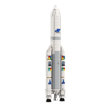 Gobricks MOC Aerospace Ariane 5 ECA Kosmická Raketa Stavební Bloky Raketoplánu Cihly Nastavit Vzdělávací Hračky Pro Dítě Dárek