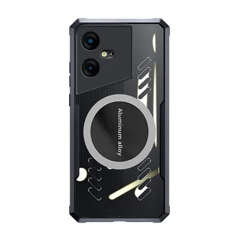 Hráč Telefon Pouzdro pro Tecno Pova Neo 2 3 Grafenu Odvod Tepla Kryt Osmi Otvory, Prodyšný materiál Průhledná Slim Pouzdro