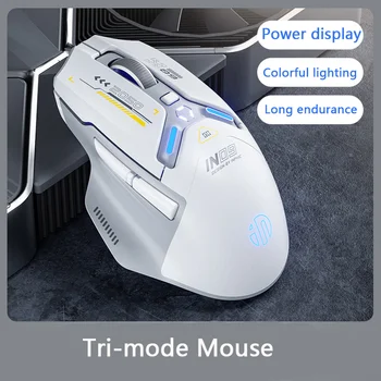 IN9 Tri-mode Bezdrátové Bluetooth Myši, Kabelové Profesionální Herní Myš Světelný Type-C Nabíjecí Počítače, Kancelář Mause Pro Gamer