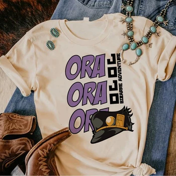 Jojo Bizarní Dobrodružství tričko ženy tričko comic dívka legrační oblečení