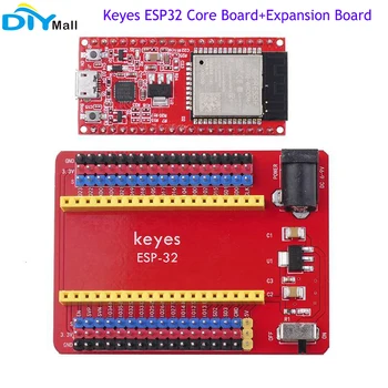 Keyes ESP32 Core Development Board ESP-VRUM-32 Modul+ESP32-IO Rozšiřující Deska pro Arduino, Raspberry Pi