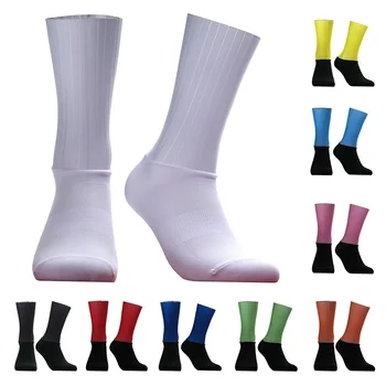 Kolo Nový Tým Aero Bezešvé Ponožky Anti Slip Cyklistické Ponožky Silniční Cyklistické Ponožky Venkovní Závodní Kolo Kompresní Sportovní Ponožky