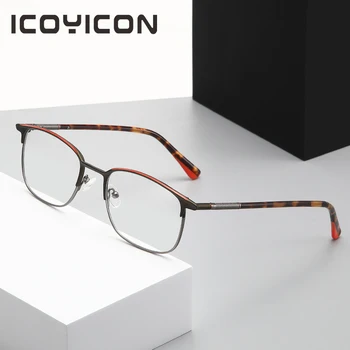 Kovové Slitiny Podnikání Brýle Rám Muže Full-frame Náměstí Ultra-lehké Brýle Krátkozrakost Předpis Optické Brýle BOM1168