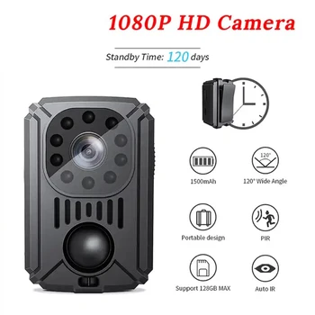 MD31 Mini Kamera 1080P HD Videokamera Pohybu PIR Noční Vidění Zpět Klip Digitální Video Audio Recorder Micro Tělo Cam Camara Spia