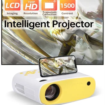 Mini 5G 3D Projektor Smart 720P Projektor pro Domácí Kancelář, Domácí Kino Vhodné Pro Apple, Android Bezdrátové Jedné Obrazovce X26 Projektory