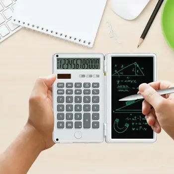 Mini Vědecká Kalkulačka S Psaní Tablet Skládací Finanční Kalkulačka Tablet Kreslení Pad S Stylus Pero, 12 Číslic Displeje