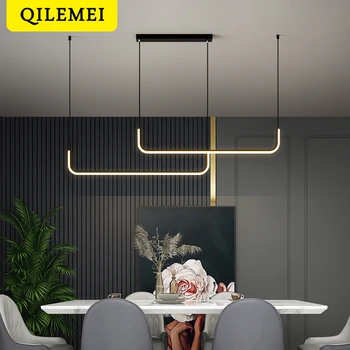 Moderní LED Přívěsek Světlo Minimalistický Lustr Pro Jídelní Stůl Bar, Restaurace, Domácí Výzdoba Osvětlení Led Dálkové Ovládání