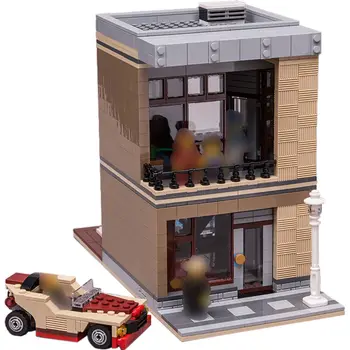 Modulární Budovy: Moderní Dům s Vnitřní a Auto 792 Kusů MOC Stavět