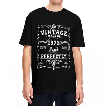 Muži T-Košile Vintage Narodil V Vyrobena V roce 1973 50. Narozeniny Blázen, 100% Bavlna Tee Tričko Limited Edition T Košile Oblečení pro Dospělé