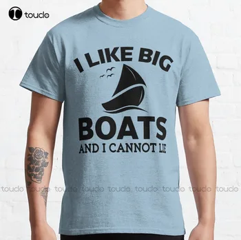 Mám Rád Velké Lodě A já Nemůže Lhát Klasické T-Shirt Dámské Tričko Vtipné Umění Streetwear Kreslené Tričko Módní Tričko Letní Xs-5Xl