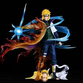 Naruto Anime Postavy 26cm Namikaze Minato Gk Pvc Socha Figurka Rasengan Stůl Dekorace Sběratelskou Model Hračky