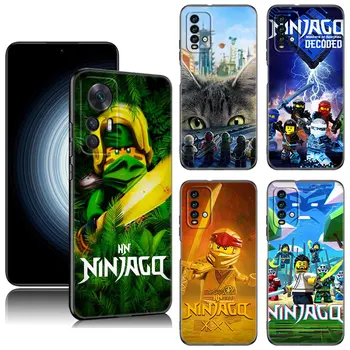 Ninjago-Boy Hra Telefon Pouzdro Pro Xiaomi Redmi Note 5 6 7 K40, K60 Pro 7A, 8A, 9A, 9C 9T 9i 10A, 10C, 12C A1 A2 4G Černý Silikonový Kryt