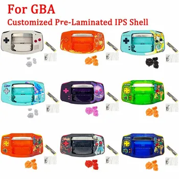 Nové Barvy Vlastní IPS Pre-Laminované Pouzdro Shell Pro GameBoy Advance GBA 3.0 palcový IPS V3 Pre-Laminované LCD Displej Soupravy Shell Pouzdro