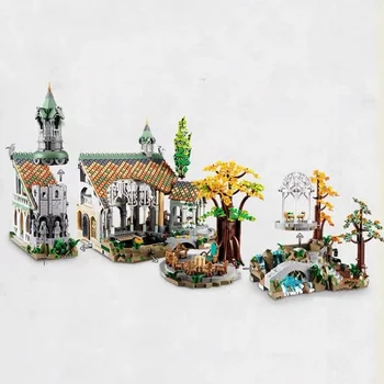 Nové Kreativní Ikony Filmu Lorded z RingsCastle Model Stavebních Bloků, Cihel 10316 Street View Hračky 6167Pcs