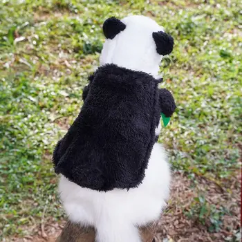 Pet Počasí Oblečení Rozkošný Panda Pet Kostým Sada se Zesíleným Teplé Šaty-up Oblečení Transformátor pro Halloween pro domácí Zvířata