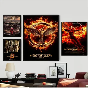 Plakát Filmu The Hunger Games Kraft Plakát Kraftový Papír Vintage Plakát Na Zeď Umění Malby Studie Estetické Umění, Malé Samolepky Na Zeď