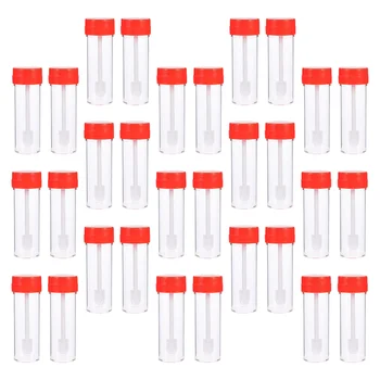 Plastové Šálky Moči Vzorek Šálky Moči Kontejnery Vzorek Moči Šálky s Víčky (25ml)