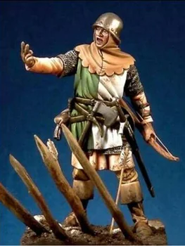 Pryskyřice Obrázek Model Kit Unassambled 1/32 54mm starověký člověk bojovník s podstavcem Nelakované shromažďovat Číslo Stavební Sada