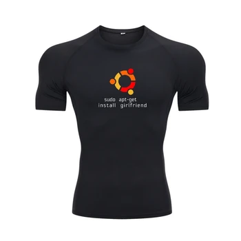 Pánské luxusní bavlněné tričko s krátkým rukávem vysoká kvalita trička ubuntu LINUX pro lidské bytosti pánské módní tričko unisex t-košile