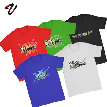 Pánské T-Shirt Anime Tričko Osud Grand Objednat Tričko Saber Quick Star Buster FGO Tričko Arts Extra Útok Retro Bavlněné Oblečení