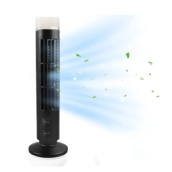 Přenosné LED Bladeless Věž Chladicí Ventilátor 2 Rychlosti Větru Režimy Mini Stojící Klimatizace Pro Ložnice, Domácí Kancelář #20