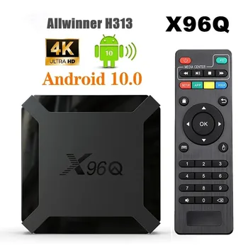 Původní X96Q Smart TV Box Android10 Allwinner H313 Quad Core 1 gb 8 gb 2 GB 16 GB 2.4 G Wifi 4K Netflix HD Media Player Set Top BOX