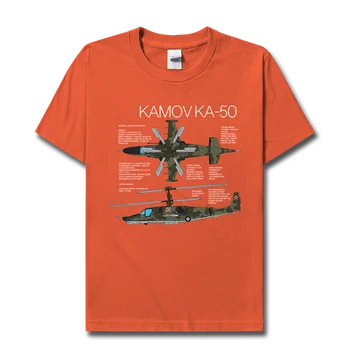 Rusko Kamov Ka50 Black Shark Gunship 100% bavlna krátký rukáv t-shirt ležérní módní polovina rukáv tees Dospívající Mužské streetwear 02