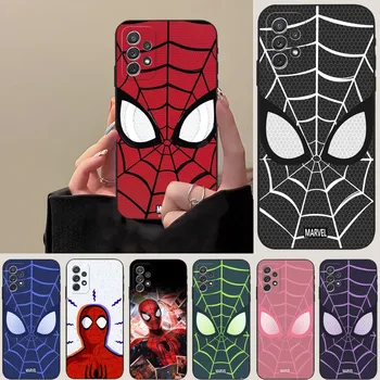 S-SpidermanS Telefon Pouzdro Pro Samsung A24 A54 A05 A52 A53 A14 A34 A33 A13 A22 A31 A40 A03S A32 A21 A81 A42 Silikonový Černý Kryt