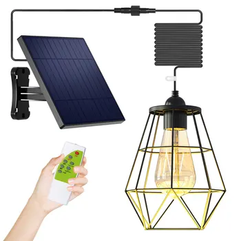 Solární Lampa, Diamond Přívěsek Světlo S 5M Kabelu, Odnímatelný Panel Solární Led Světla Pro Venkovní Zahrady Dvoře Solární Světla Venkovní