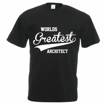 T-Shirt Módní Muži Módní Design, Doprava Zdarma Světy Největší Architekt Vysoké Kvality Pro Muže Lepší Tričko